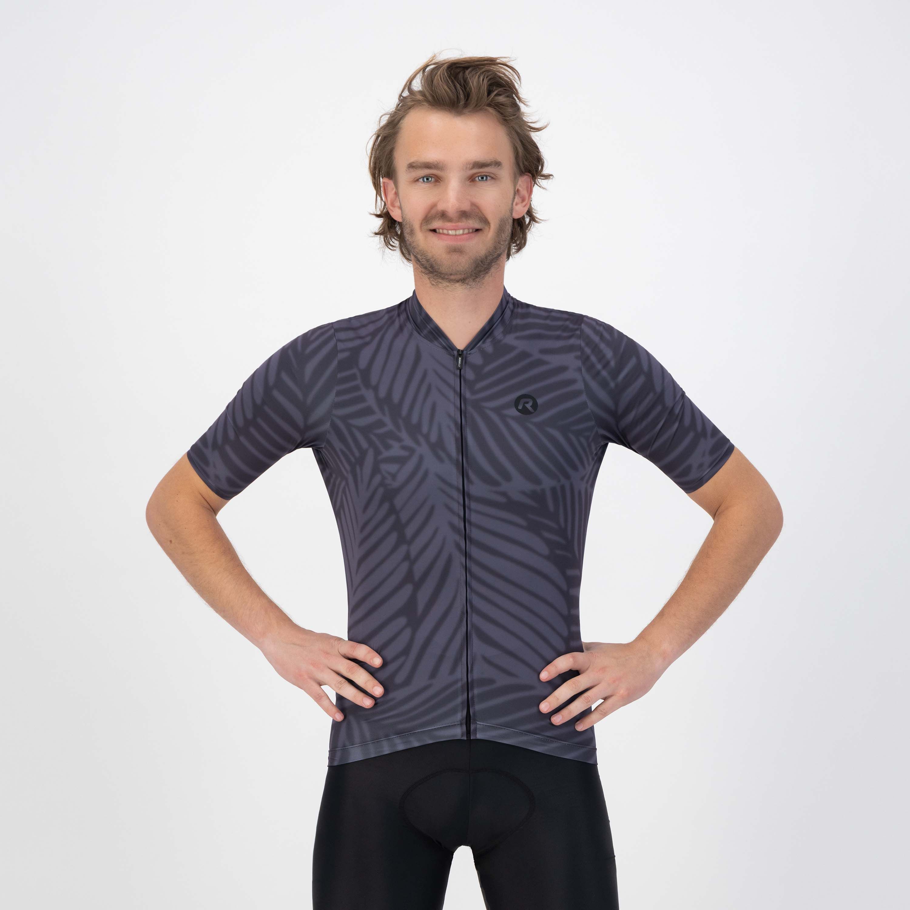 Rogelli Jungle Grau Herren Radtrikot Kurzarm