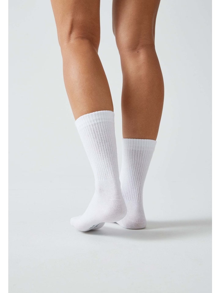 SNOCKS Tennissocken aus Bio-Baumwolle 4 Paar in Weiß günstig kaufen