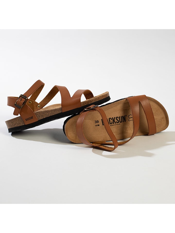 BACKSUN Sandalen in Hellbraun günstig kaufen
