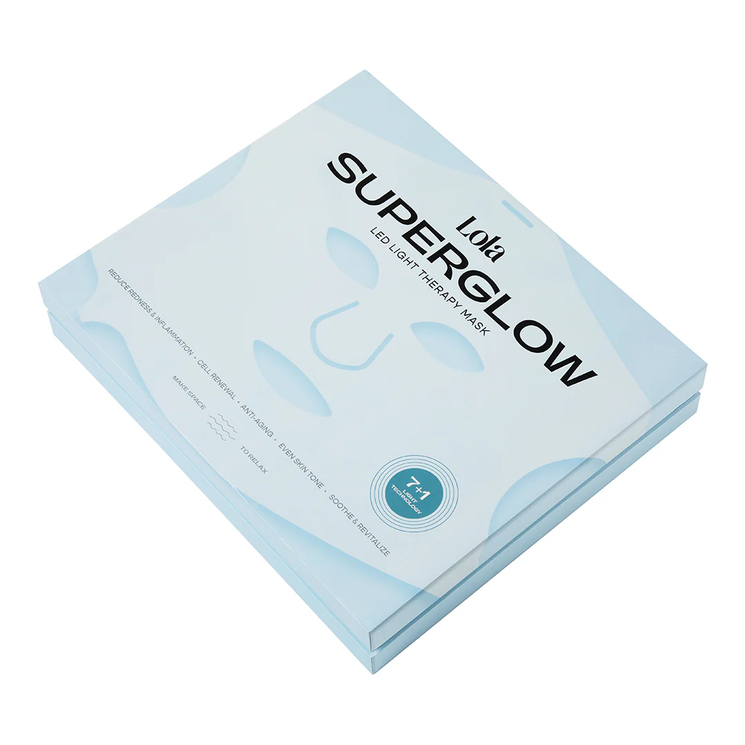 Superglow LED svjetlosna terapijska maska - uređaj za ljepotu, 24-satni tretman lica za osvjetljavanje, 24-satni tretman lica protiv bora