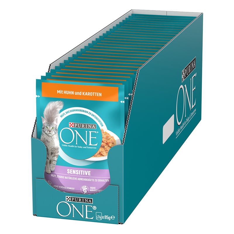 PURINA ONE Sensitive mit Huhn & Karotten zu TOP-Preisen | bitiba