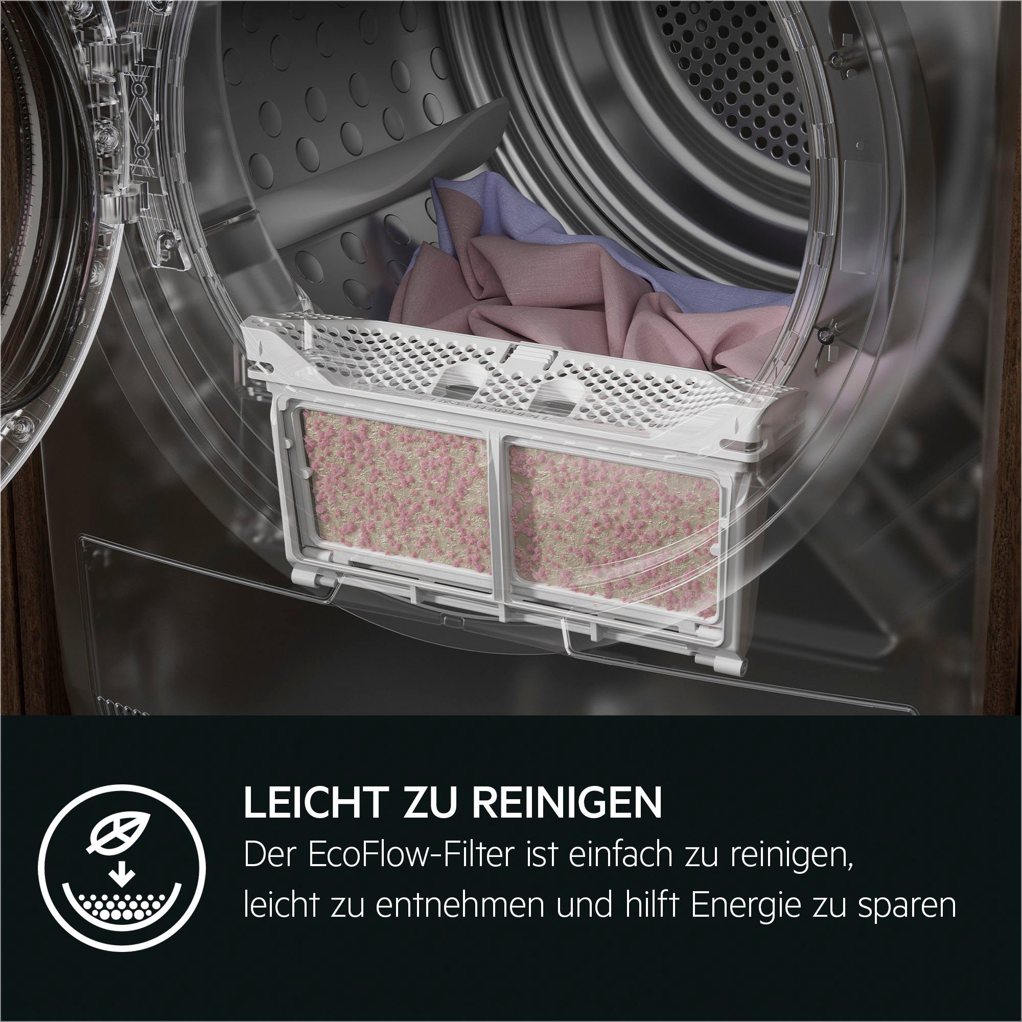 AEG Wärmepumpentrockner 7000 TR7T60580, 8 kg, SensiDry® - schonend und energiesparend durch Wärmepumpentechnik