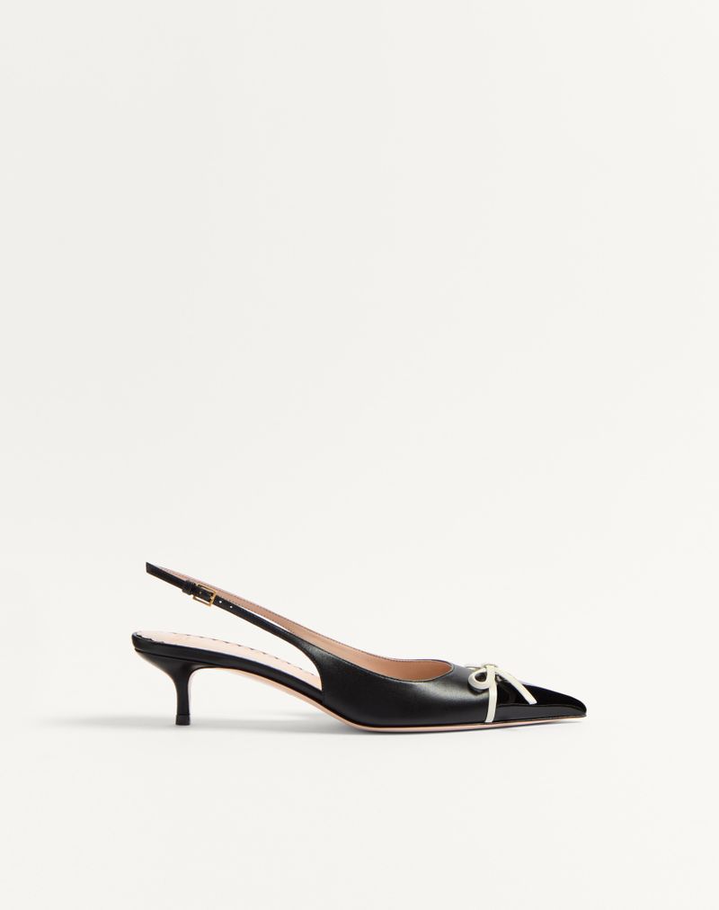 Sapatos de salto alto Bepointy de 45 mm em couro envernizado e couro infantil com tira no calcanhar.