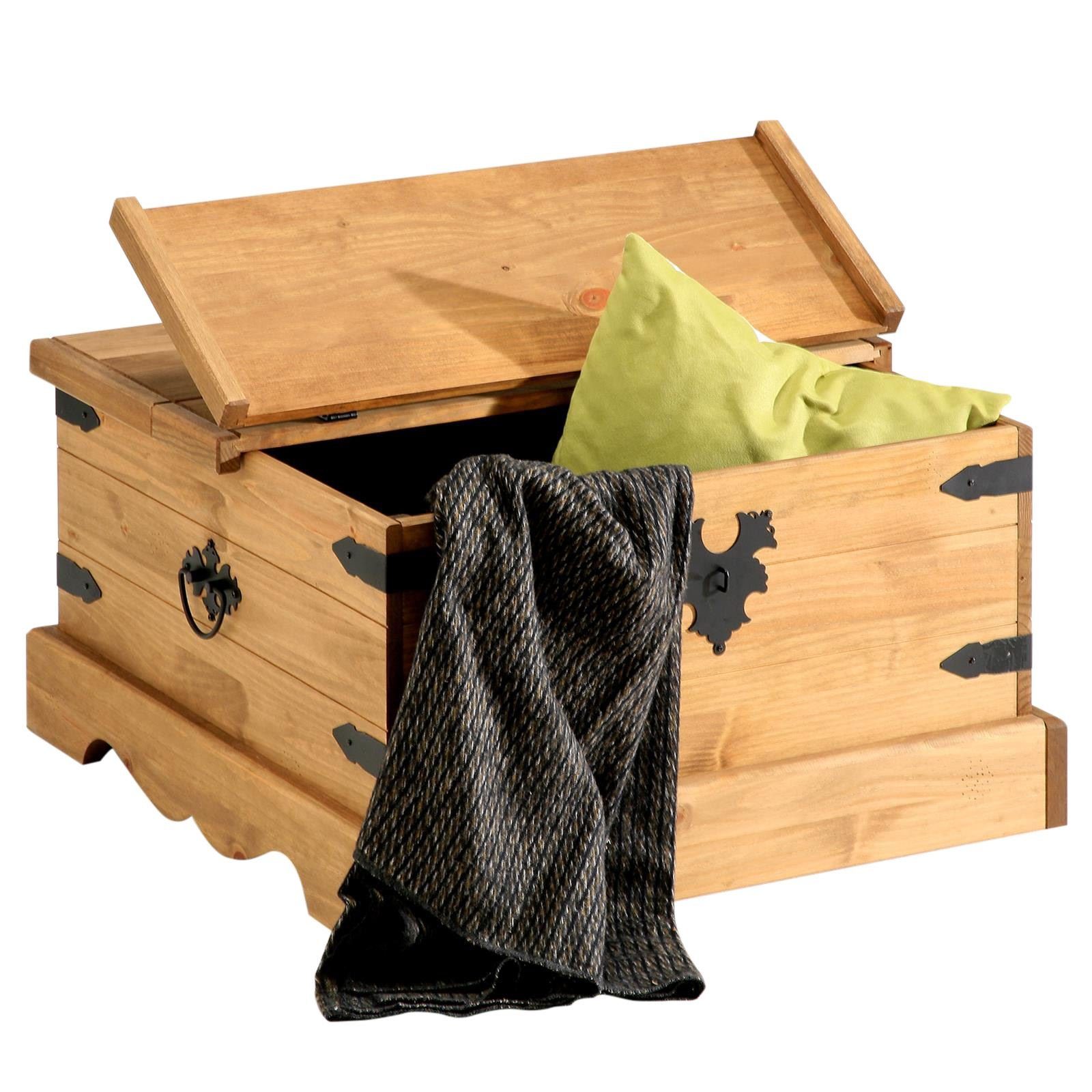 IDIMEX Truhentisch TEQUILA, Truhentisch Couchtisch Beistelltisch Mexiko Möbel Kiefer Holz massiv L