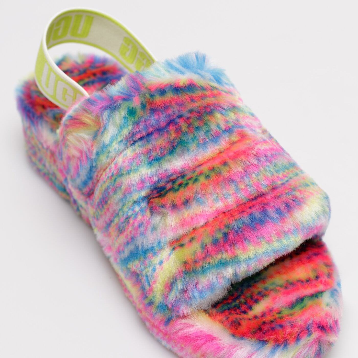 UGG FLUFF YEAH PIXEL Weiß