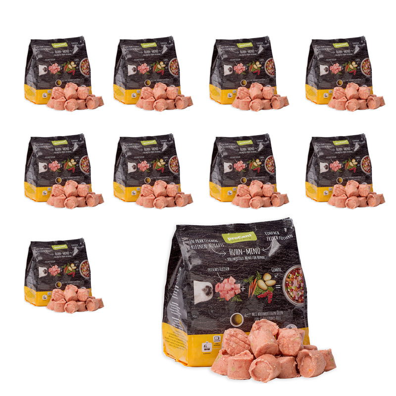 ProCani BARF/ Frostfutter ProCani frisch & fertig Menü 10x480g Huhn