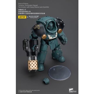 Warhammer The Horus Heresy Actionfigur 1/18 Tartaros Terminator Squad Terminator With Heavy Flamer And Chainfist 12 cm