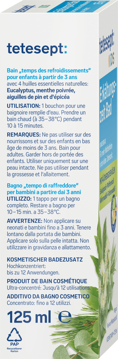 Kinder Badezusatz Erkältungszeit Bad, 125 ml