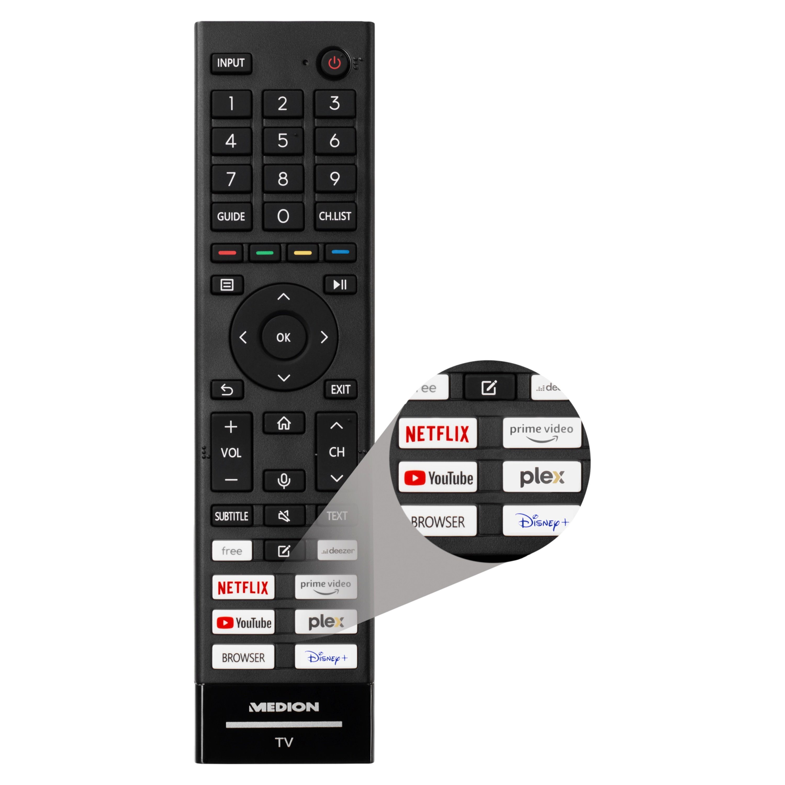 Medion® MD30090 LED-Fernseher (108 cm/42.5 Zoll, 4K Ultra HD, 60Hz, MD30090)