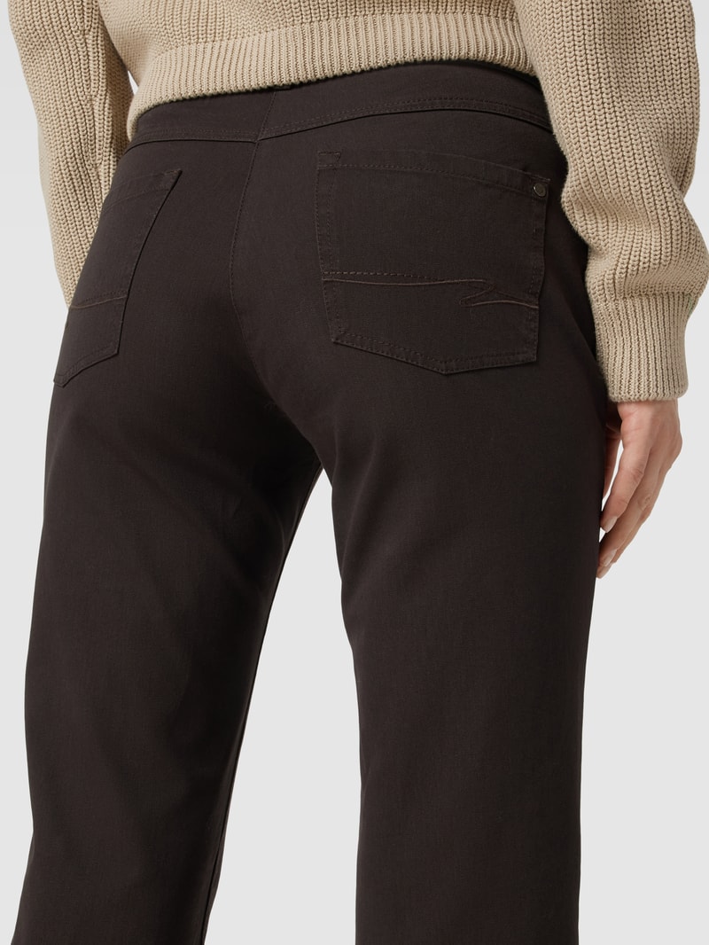 Jeans im 5-Pocket-Design Modell 'CORA' in schokobraun