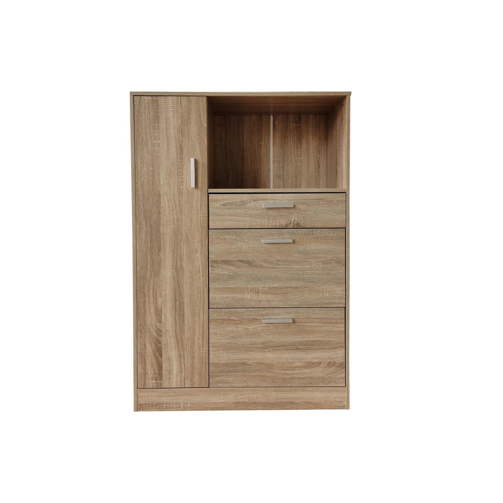 HTI-Line Küchenbuffet Küchenschrank Kombi L Blanca (Stück, 1-St) Küchenbuffet Mehrzweckschrank Mikrowellenschrank