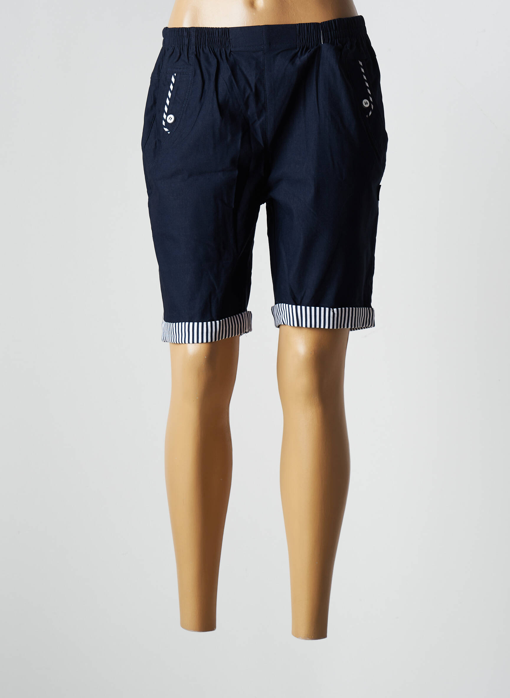 Celia Bermudas Femme couleur bleu