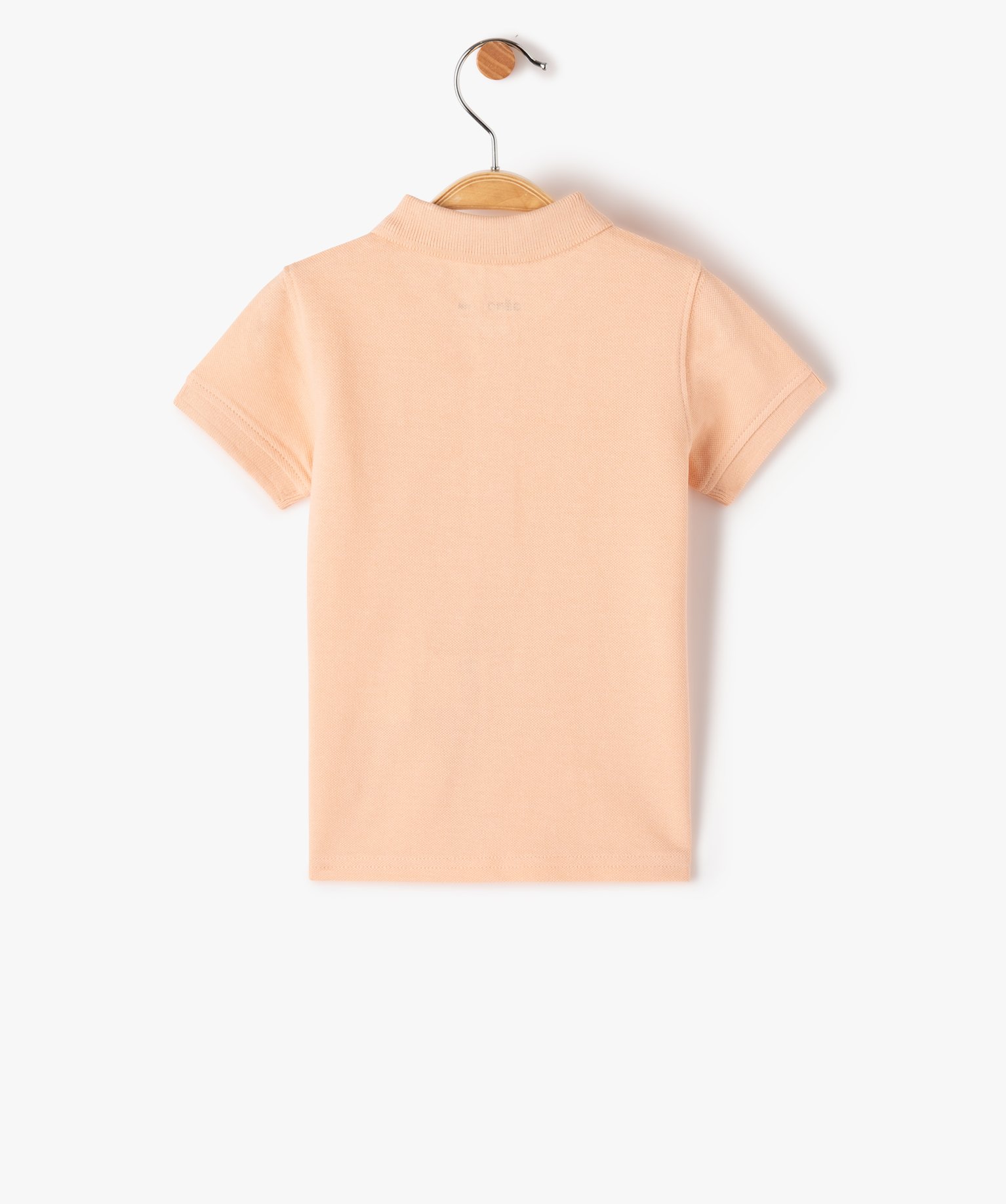 Polo bébé Garçon en maille piquée avec palmier brodé orange | GEMO