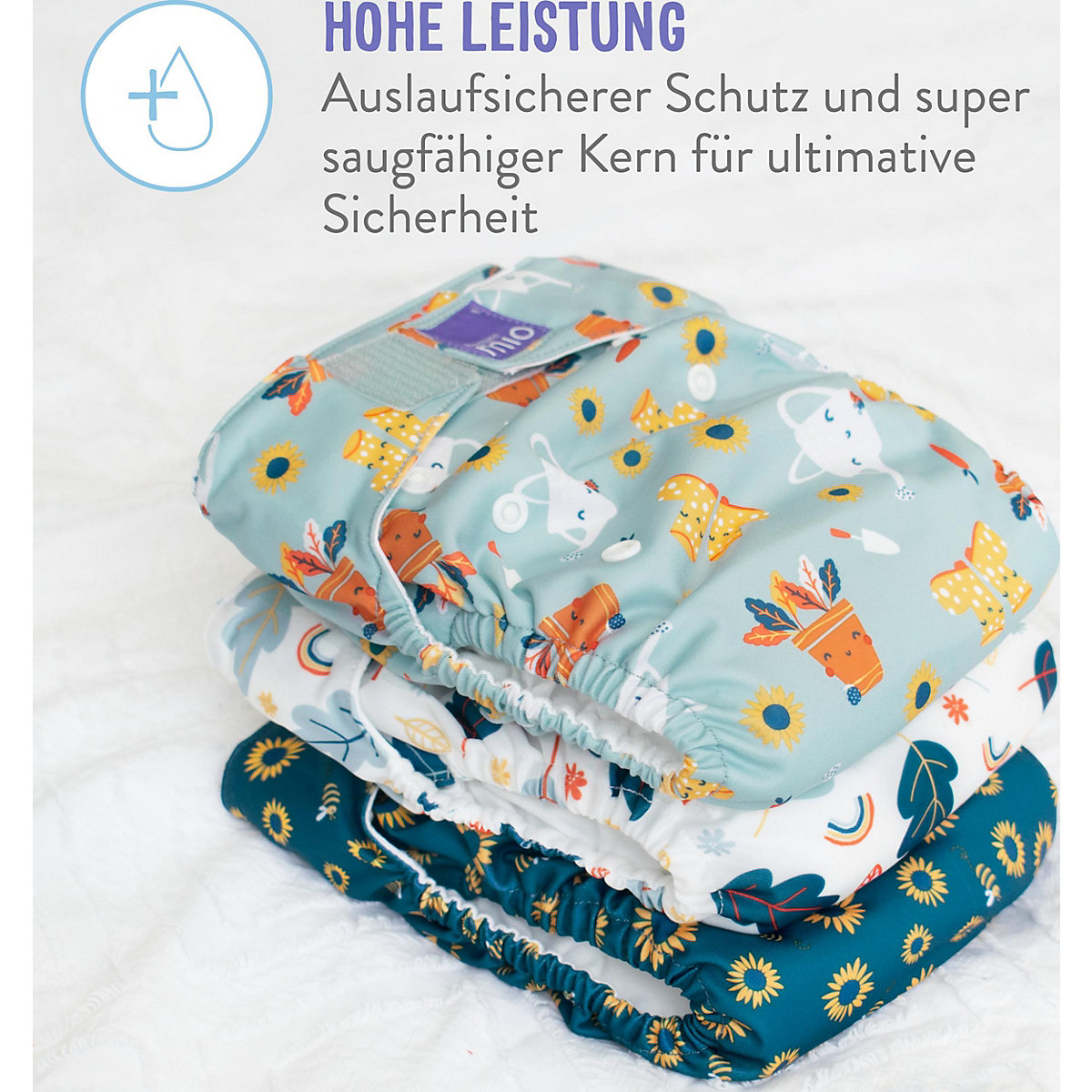 Bambino Mio, miosolo Klassisch Stoffwindel Set, Kleine Gärtner