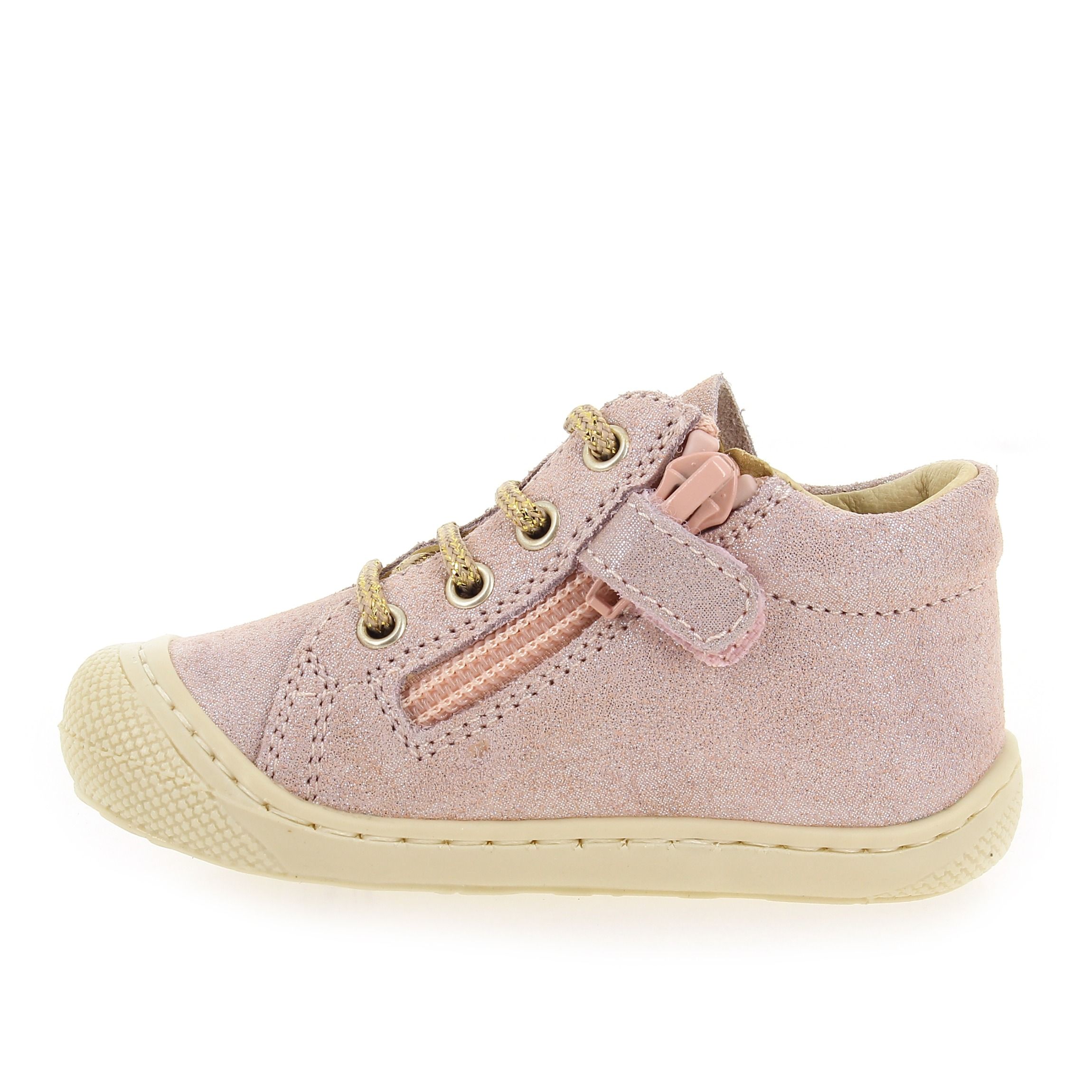 Naturino  COCOON ZIP SUEDE - Rose irisé