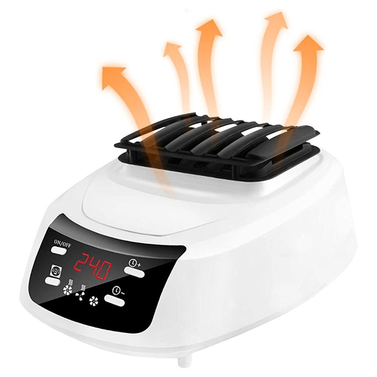 Yoyaxi Elektrischer Wäschetrockner Warmluft-Wäschetrockner für Wohnungen, Wohnmobile, Wäscherei, Leiser Betrieb, 3-Gang-Temperatureinstellung, Haushaltswäschetrockner