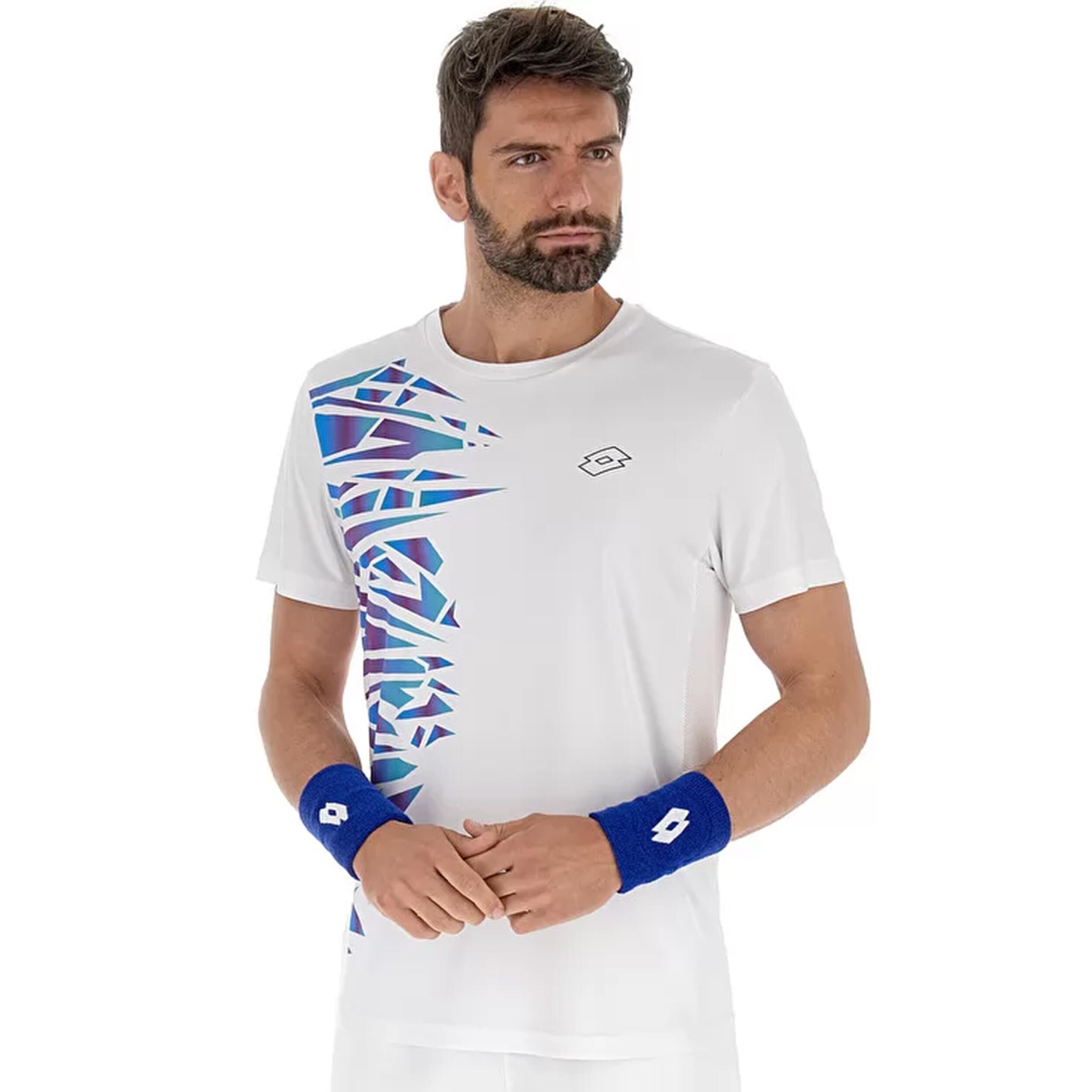 Tech T-Shirt Herren - Weiß, Mehrfarbig
