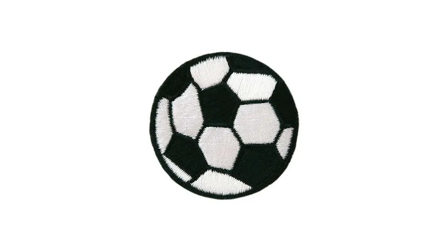Mono Quick Bügelmotiv Mini Fussball schwarz/weiss