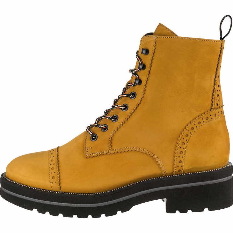 PAUL GREEN Schnür-Stiefeletten gelb