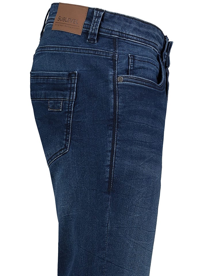 Sublevel Jeans - Modern Straight -  in Dunkelblau günstig kaufen