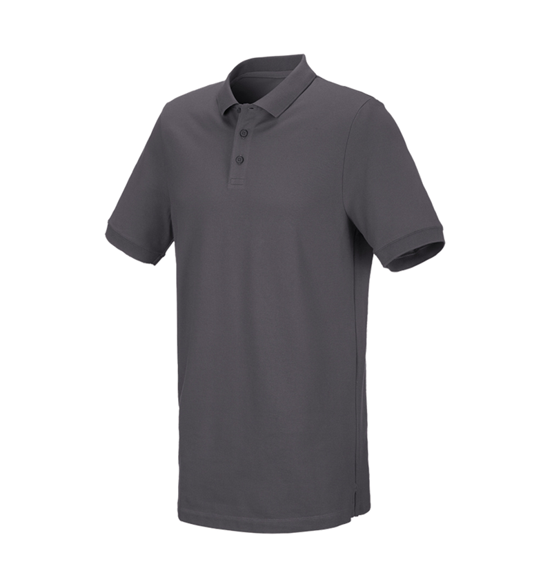 e.s. Piqué-Polo cotton stretch, long fit