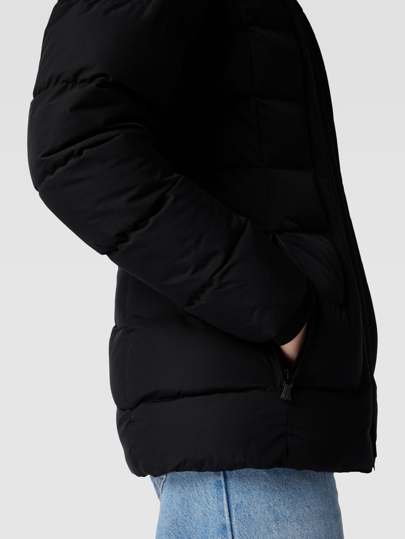 Funktionsjacke mit abnehmbarer Kapuze Modell 'Belvitesse Medium' in marineblau