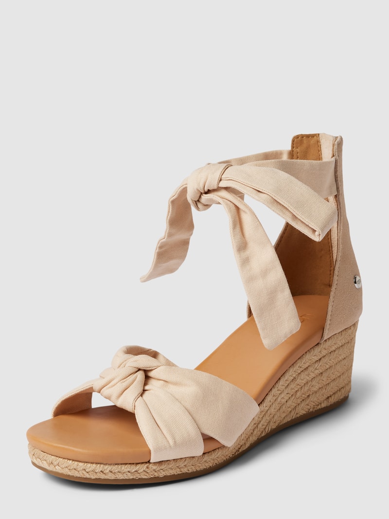 Wedges mit Schnür-Details Modell 'YARROW' in offwhite