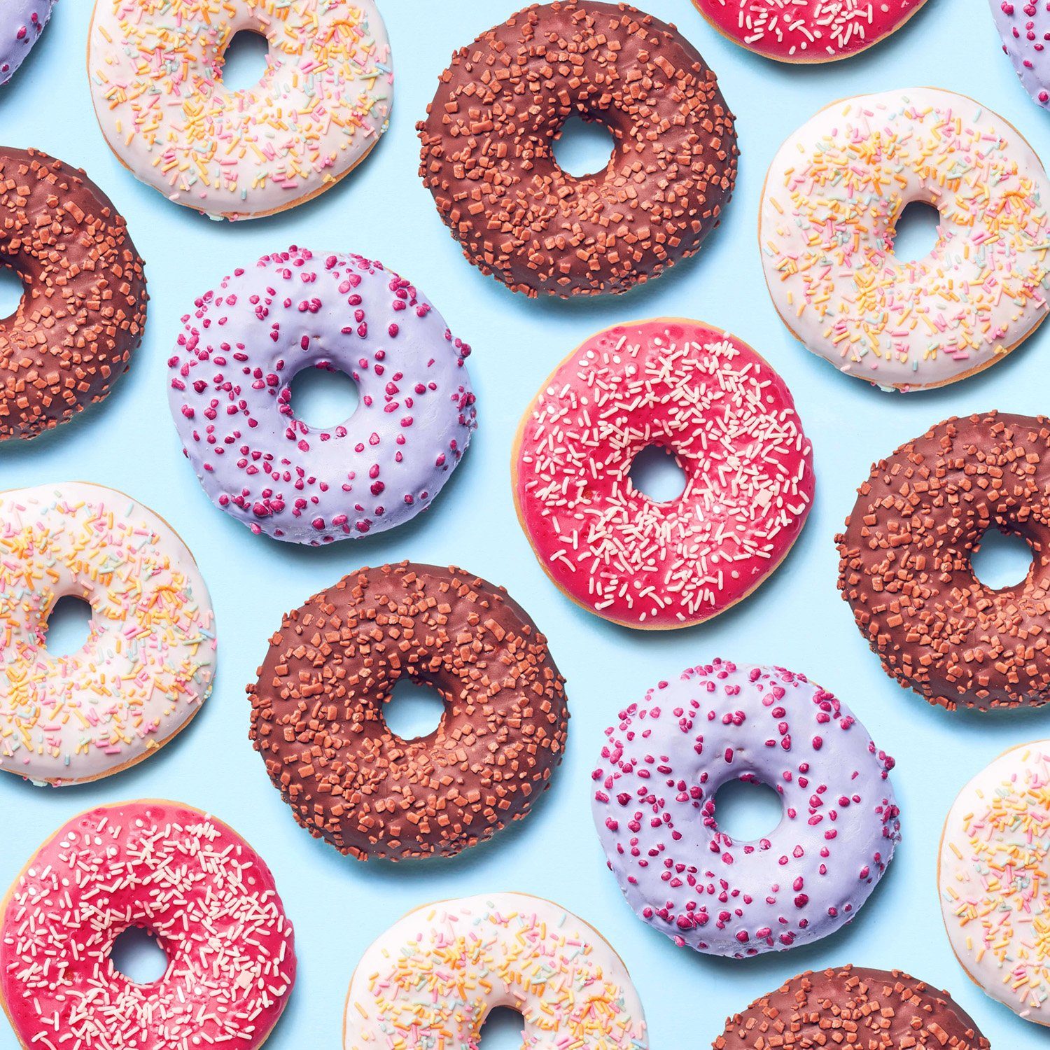 PRECORN Donutform Lebensmittelechte Silikon Donut Form Backen Antihaft faltbar Backform, (2-tlg)