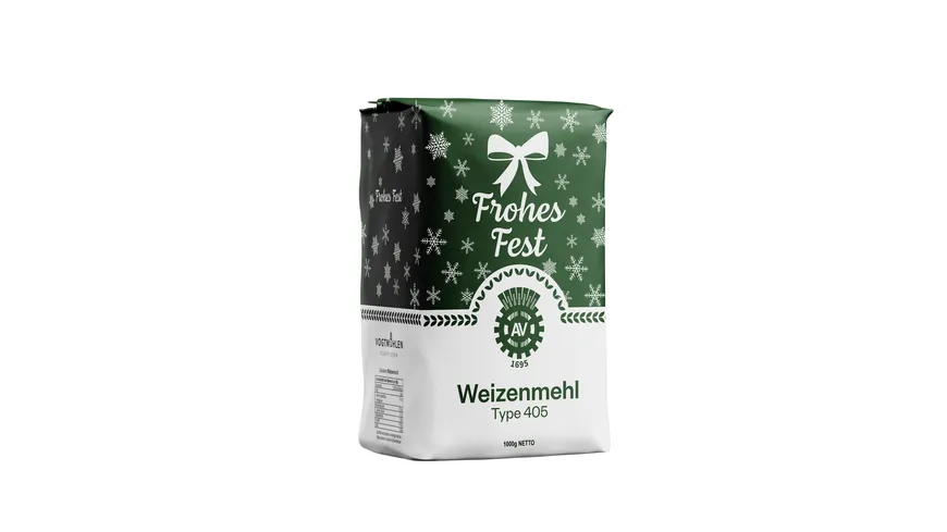 Vogtmühlen Illergold Weizenmehl Type 405 Frohes Fest 1 kg