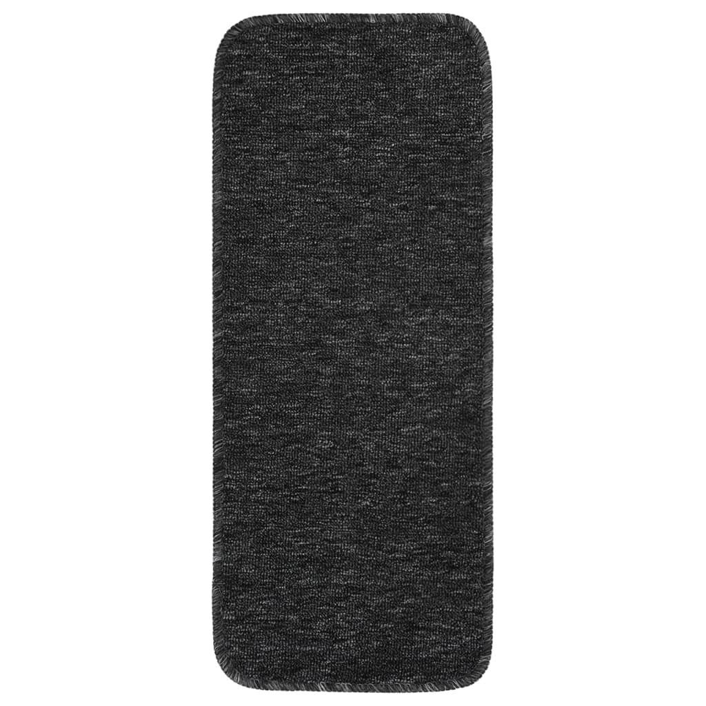 Stufenmatte Antirutsch Stufenmatten 15 Stk. 60x25 cm Anthrazit Rechteckig, vidaXL, Rechteckig
