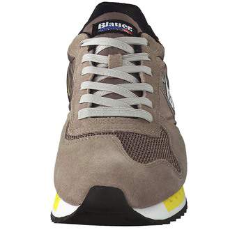 Blauer USA Schnürsneaker in braun