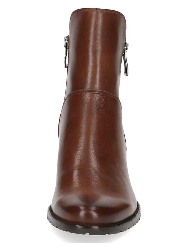 Caprice Leder-Stiefeletten in Braun günstig kaufen