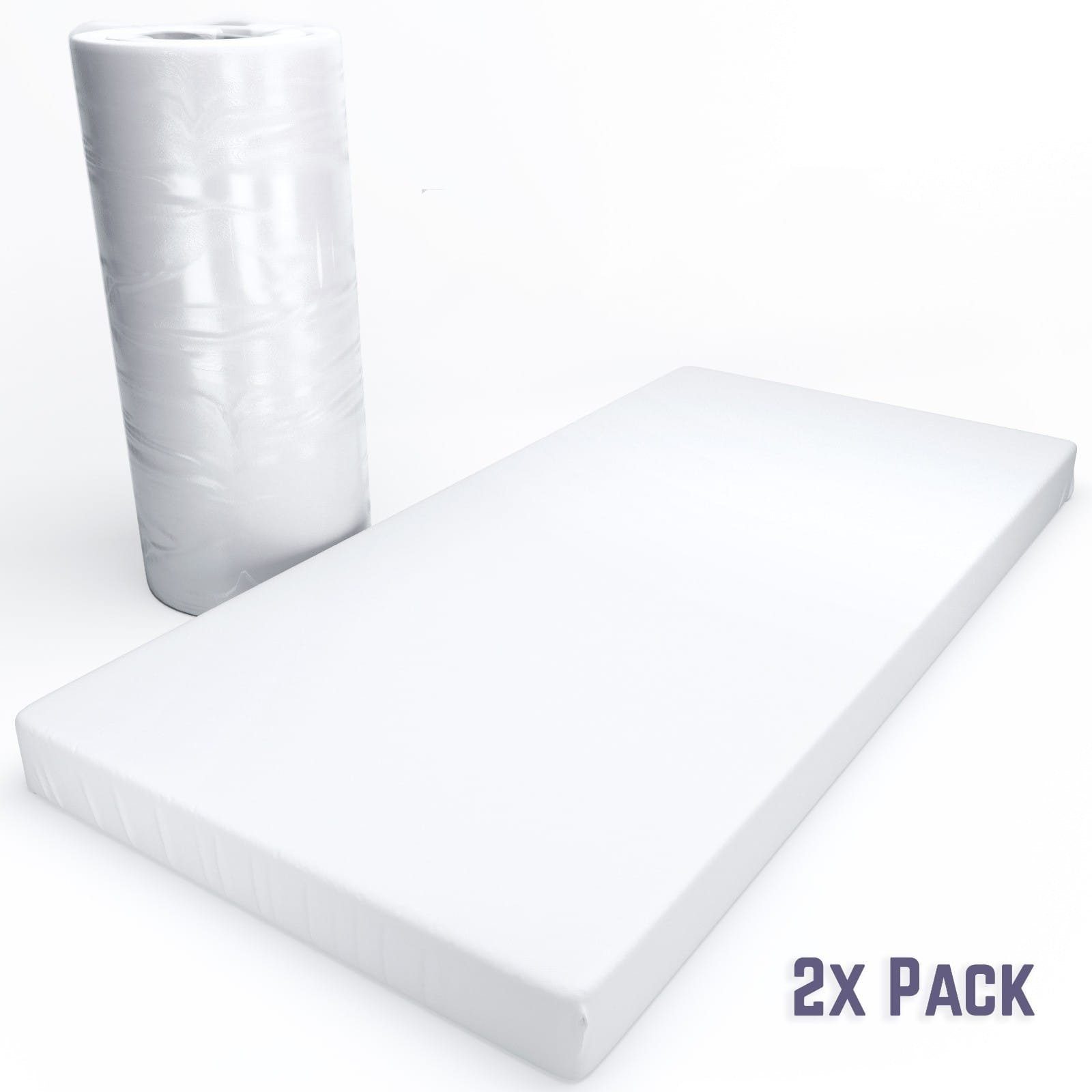 Komfortschaummatratze Komfort Rollmatratze 90x200x10cm Härtegrad 2 (mittel), Jekatex, (Spar-Set, 1-tlg., 2-tlg), Beideseitig nutzbar, Abnehmarer und waschbarer Bezug, Reißverschluss an 3 Seiten