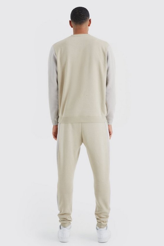 Tall Colorblock Sweatshirt-Trainingsanzug