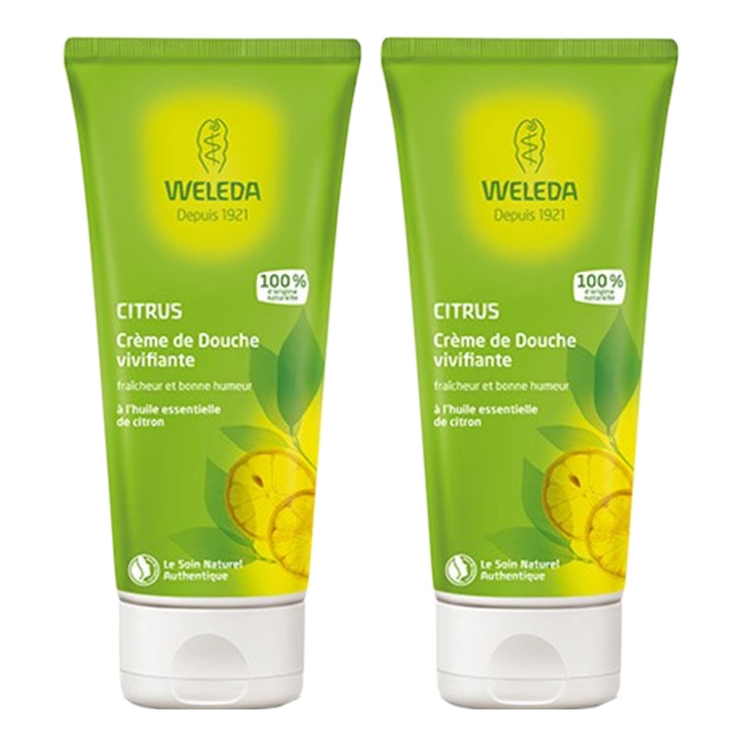 Weleda Citrus Crème de Douche Vivifiante - Fraîcheur et Bonne Humeur - 2 x 200 ml