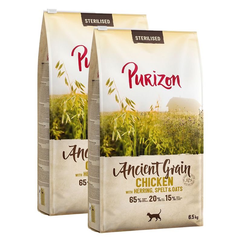 Sparpaket Purizon Adult Urgetreide 2 x 6,5 kg
