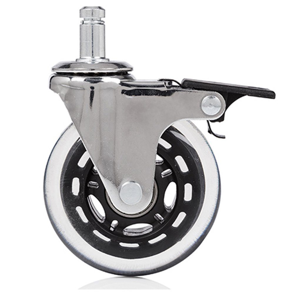 hjh OFFICE Stuhlrolle Stuhlrollen 5x ROLO SKATE CT 11mm/75mm, (5er Pack)