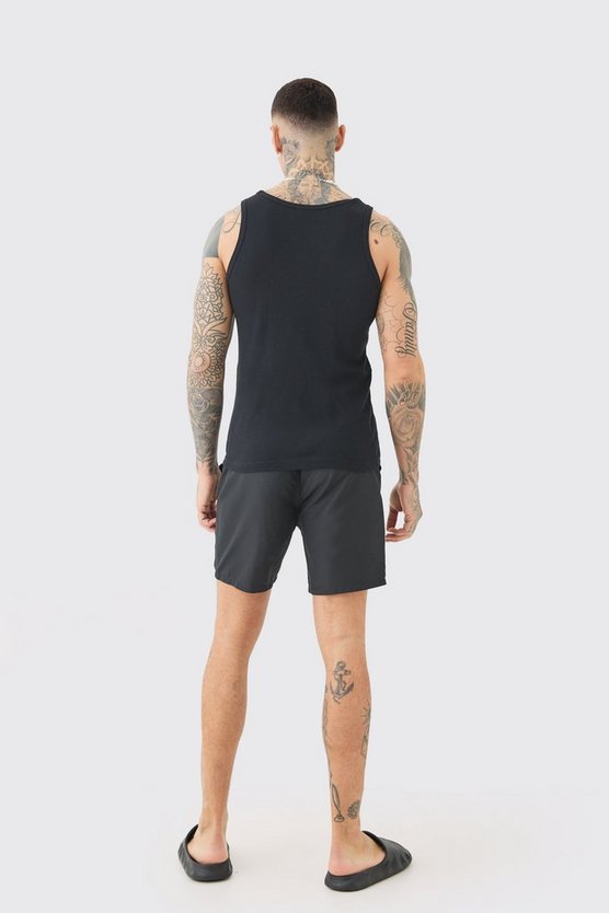 Tall Man Signature mittellange Badehose