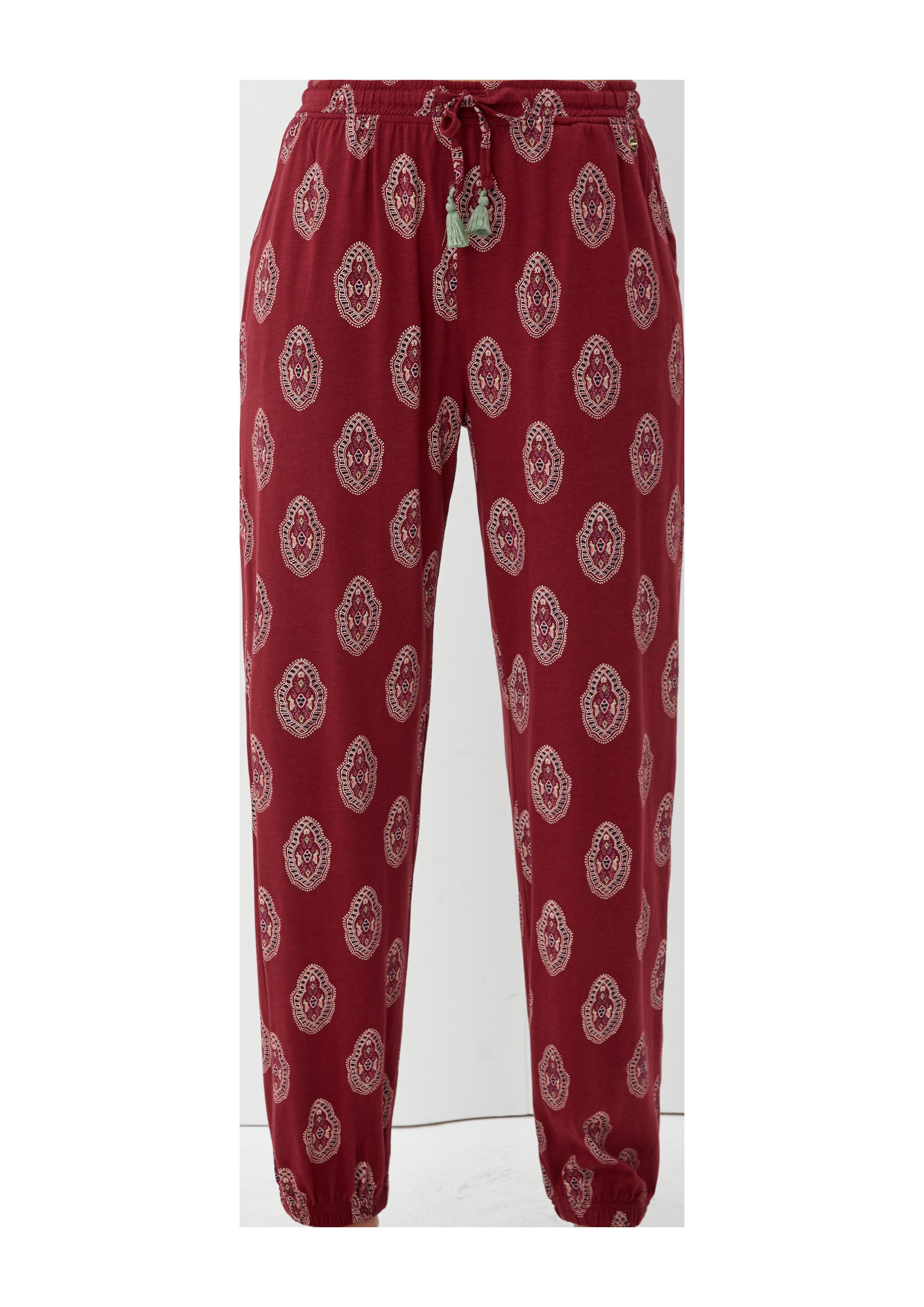 Pyjamahose mit Alloverprint  6008002-30A3