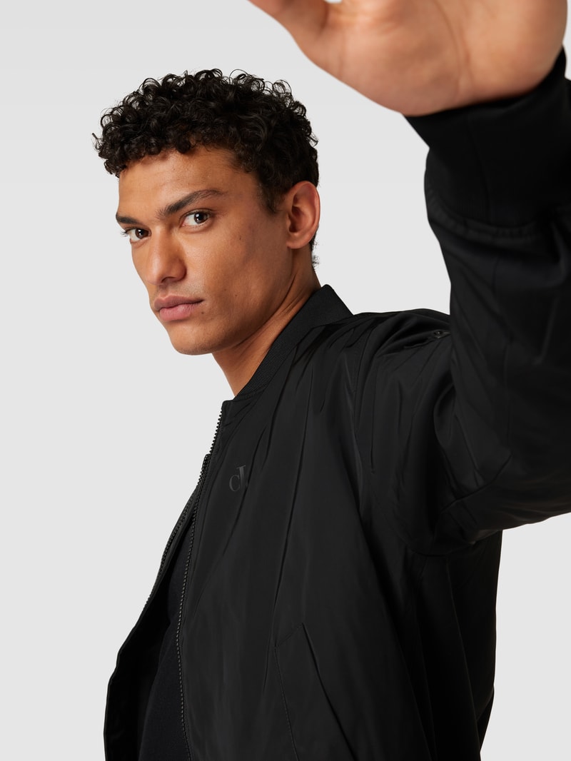 Bomberjacke mit Reißverschluss in black