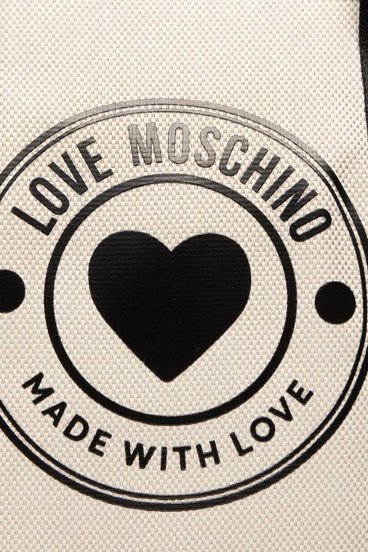 Love Moschino  Textile Kunstleder Beige Damen Umhängetasche Jc4017pp1e
