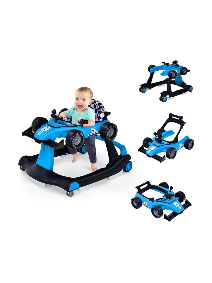 COSTWAY 4 in 1 Lauflernwagen in Blau günstig kaufen 75 cm