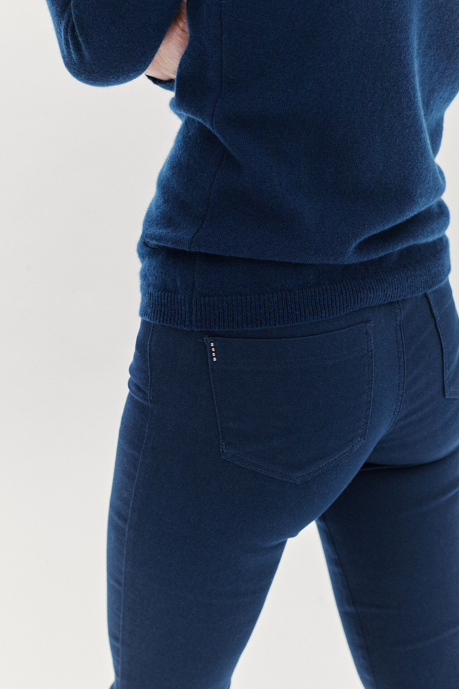 pantalon joss b bleu marine femme