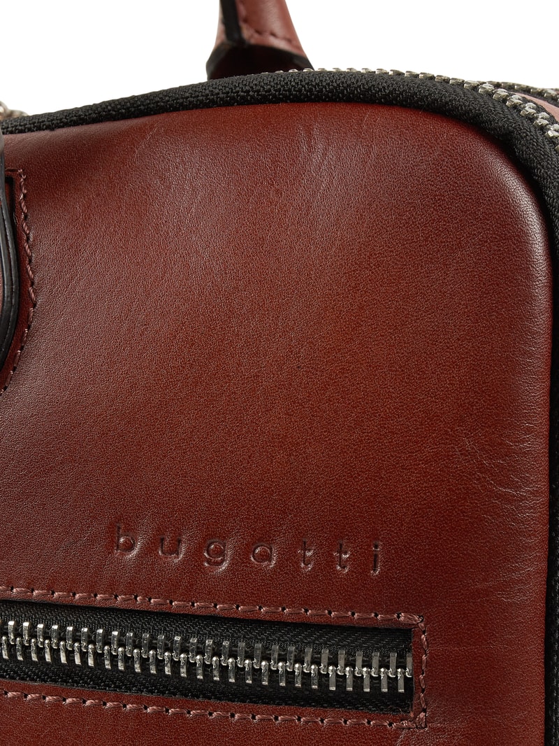 Laptoptasche aus Leder in cognac