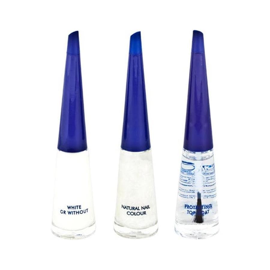 French Manicure Set Glitter
