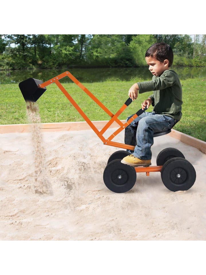 COSTWAY Sitzbagger 360° drehbar ab 3 Jahren in Orange günstig kaufen onesize
