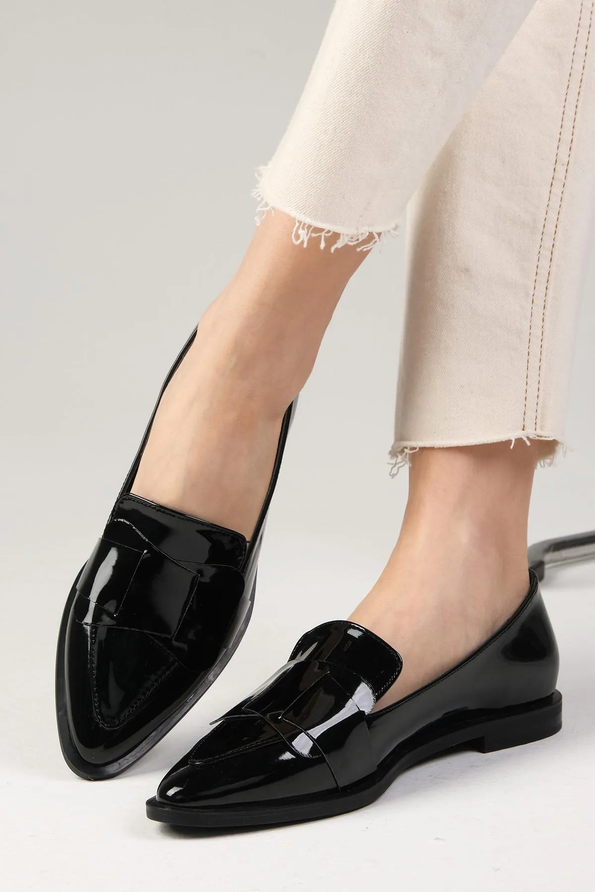 Mio Gusto  Nora Black Color Damen Loafer Casual Flache Schuhe