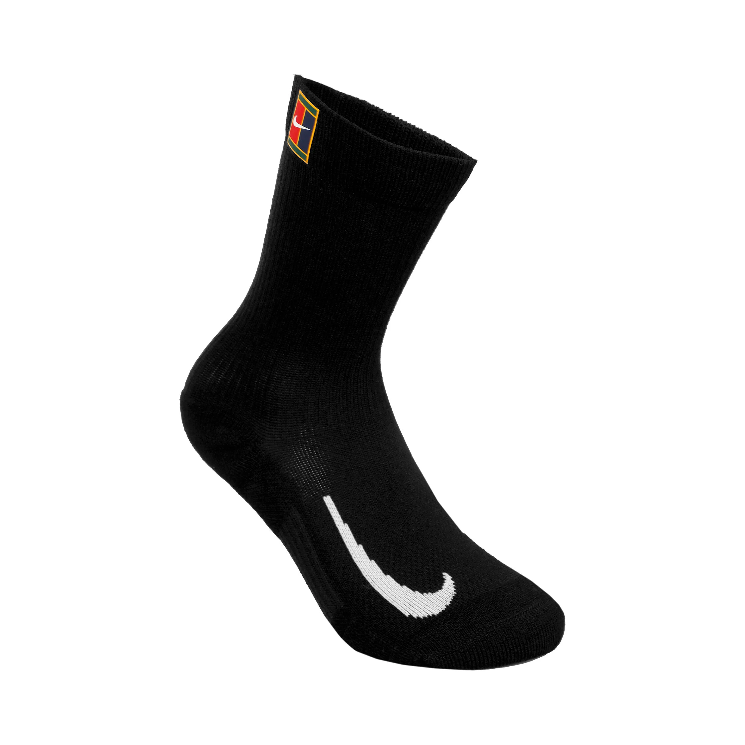 Court Multiplier Cushioned Tennissocken 2er Pack - Schwarz, Weiß