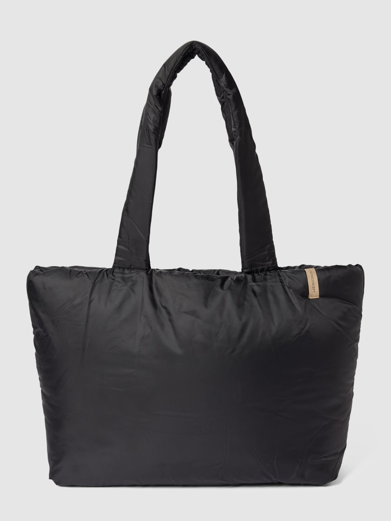 Shopper mit Label-Detail Modell 'Misca' in schwarz