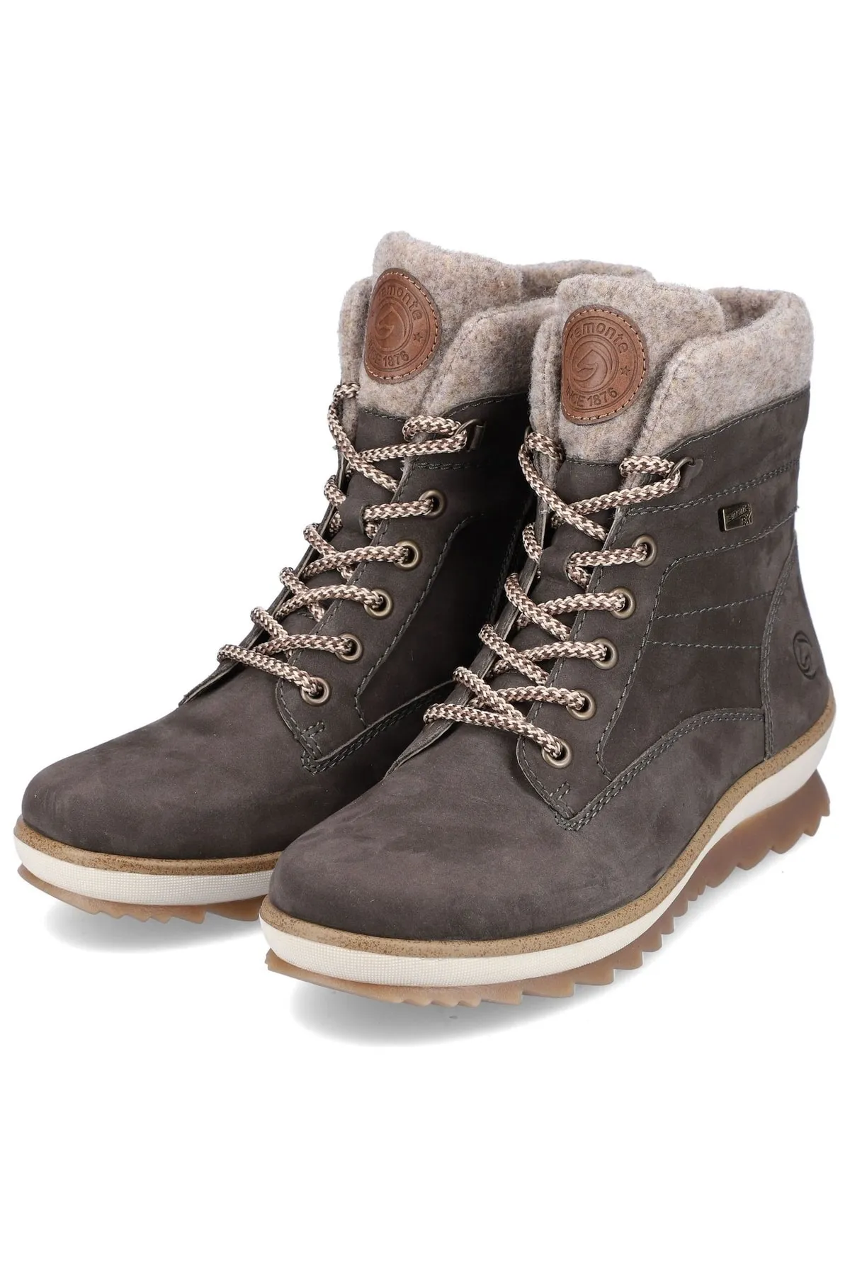 Remonte  Stiefelette - Grau - Flacher Absatz